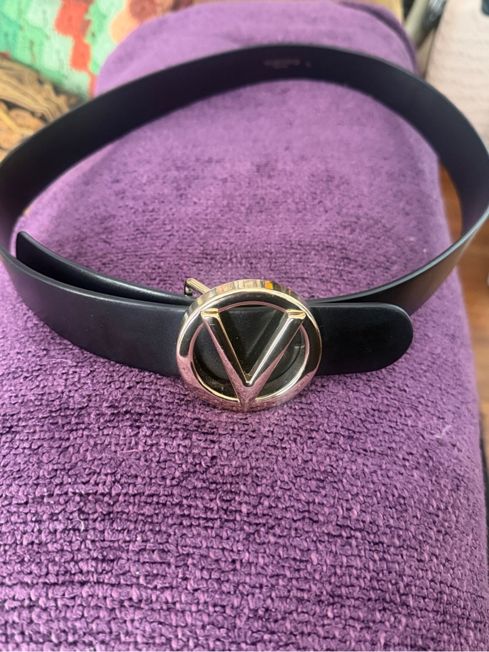 Valentino Belt with Gold Buckle